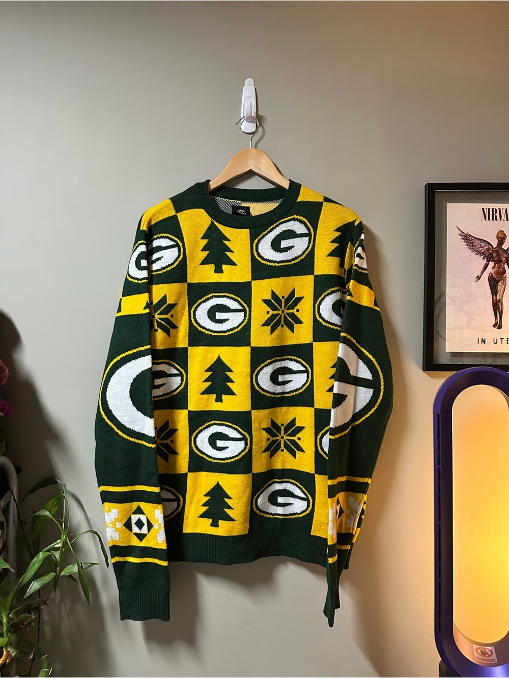 NFL Team Apparel Green Bay Packers Ugly Christmas Sweater